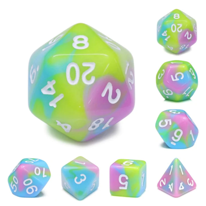 Foam Brain - Pastel Punk RPG Dice Set