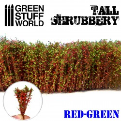 Green Stuff World - Tall Shrubbery Red/Green