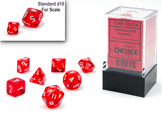 Chessex - Translucent Red/White