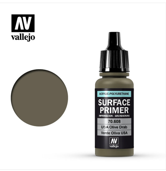 Vallejo - Surface Primer USA Olive Drab