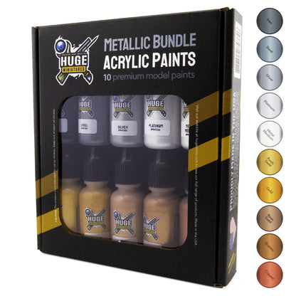 Huge Miniatures - Metallic Acrylic Paint Set
