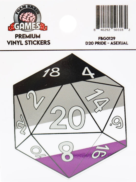 D20 STICKER: ASEXUAL PRIDE