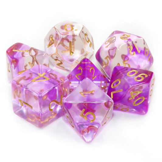 Foam Brain - Purple Smoke RPG Dice Set