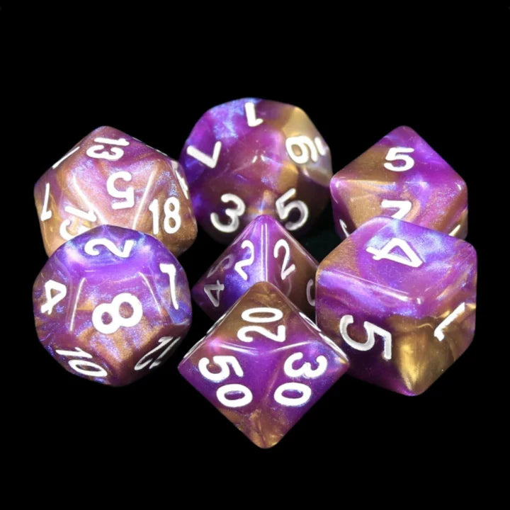 Foam Brain - Puce RPG Dice Set