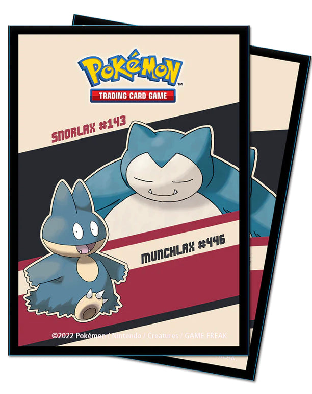 Pokémon - Snorlax and Munchlax Standard Deck Protector Sleeves (65ct)