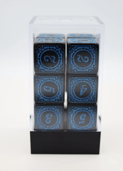 Foam Brain - Magic Burst D6  Dice Set Blue