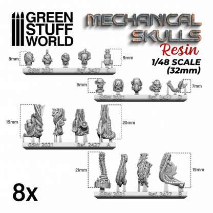 Green Stuff World - Resin Mechanical Skulls