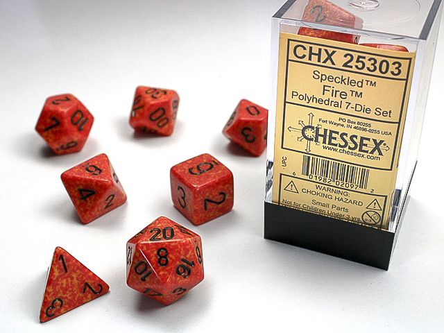Chessex - Speckled Fire-7 Die Set