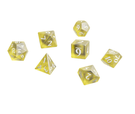 Eclipse Acrylic RPG Dice Set (11ct) - Lemon Yellow