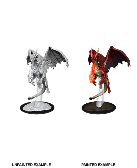 Dungeons & Dragons: Nolzur's Marvelous Unpainted Miniatures - W11 Young Red Dragon