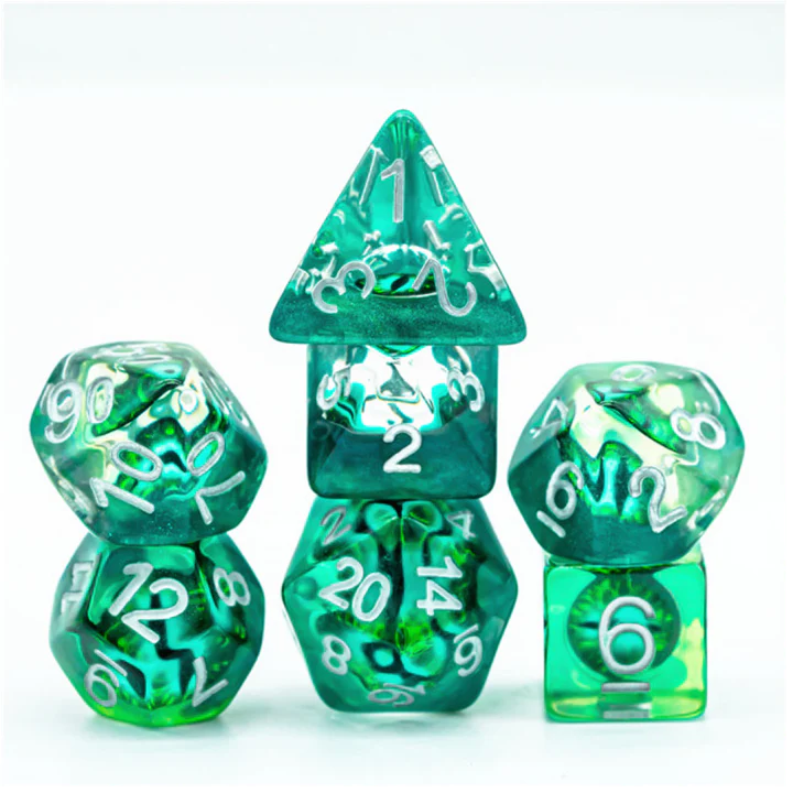 Foam Brain - Jade Dragon Eye RPG Dice Set