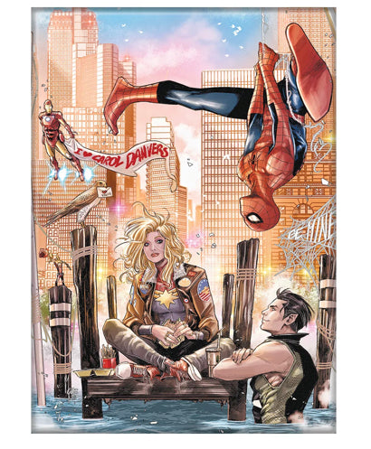 Magnet - Captain Marvel 27 Spidey Namor Iron Man Magnet