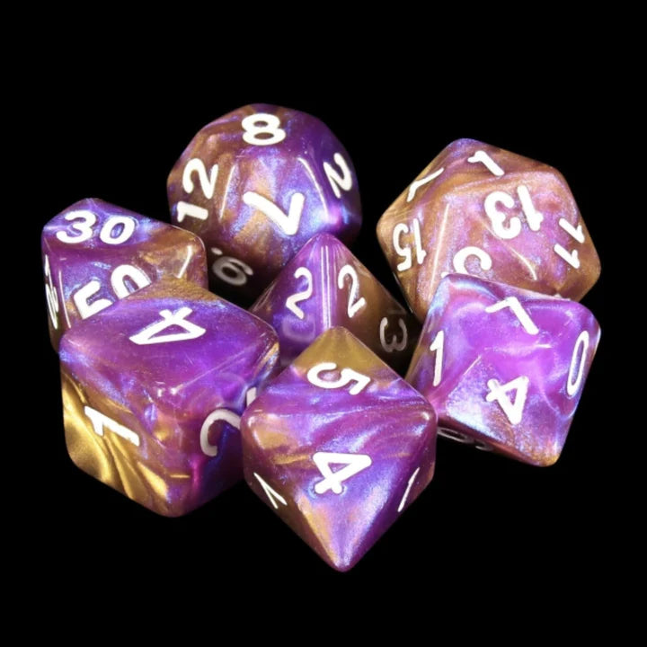 Foam Brain - Puce RPG Dice Set