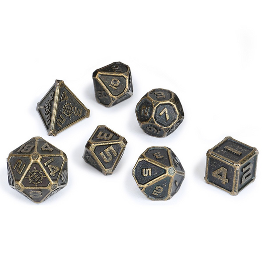 7-Set Enhance: Metal Dice Set w/ Case