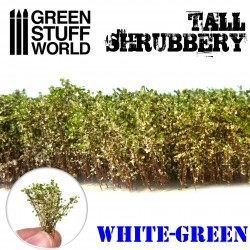 Green Stuff World - Tall Shrubbery White/Green