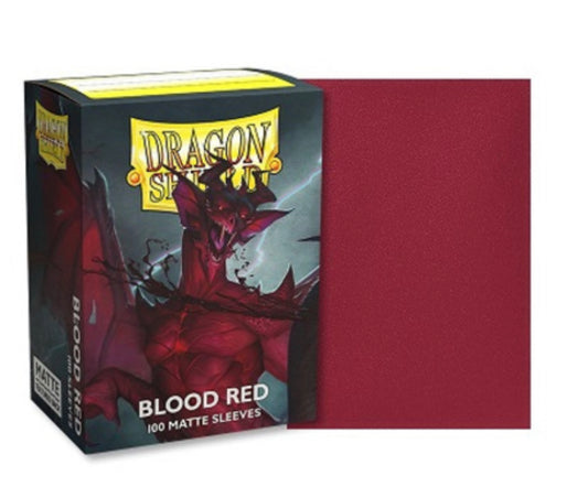 Dragon Shield- Blood Red Matte Sleeves (100)