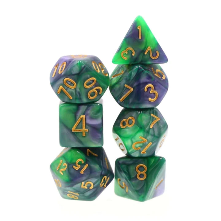 Foam Brain - Mermaid’s Tail RPG Dice Set