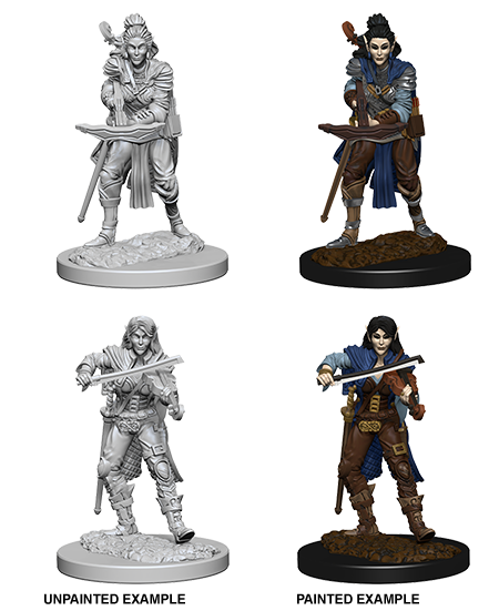 Pathfinder Battles Deep Cuts miniatures Female Elf Bard