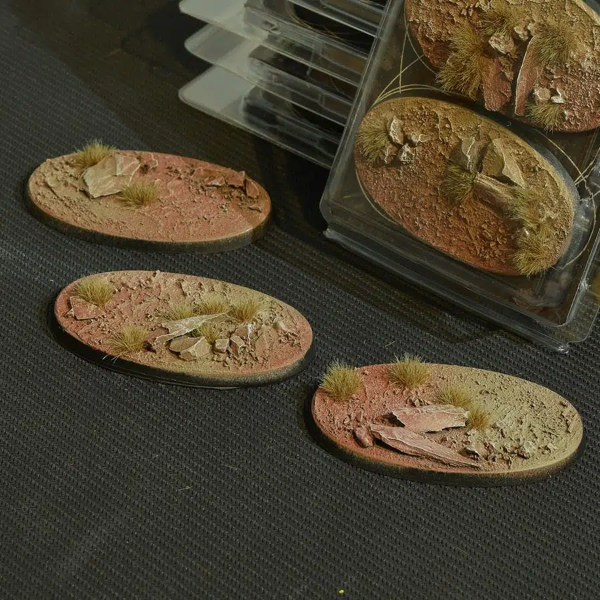 Gamers Grass - Battle Ready Badlands Bases (Oval 75mm)
