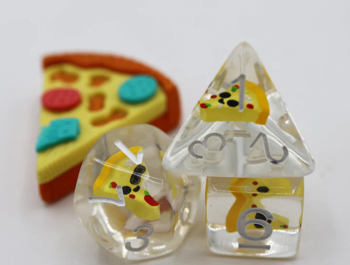 Foam Brain - Pizza RPG Dice Set