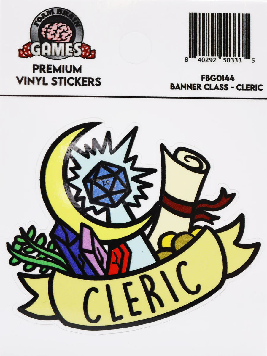 BANNER CLASS STICKER: CLERIC