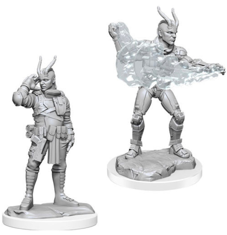 Starfinder Battles Deep Cuts Unpainted Minis: W2 Male Lashunta Technomancer