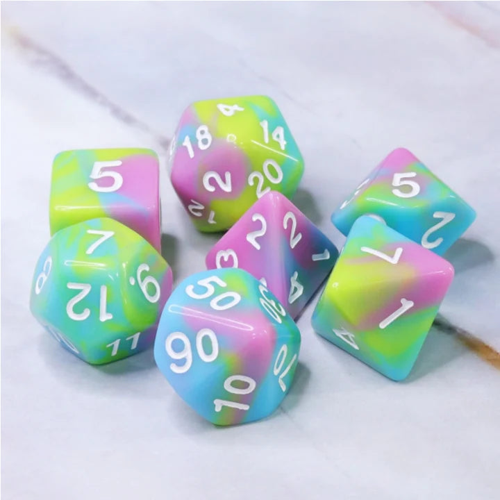 Foam Brain - Pastel Punk RPG Dice Set