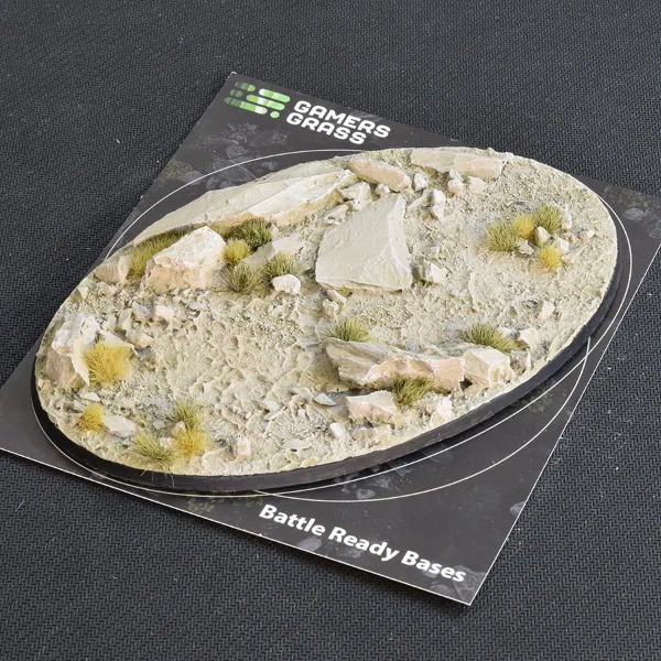 Gamers Grass - Battle Ready Arid Steppe Bases (Oval 170mm)
