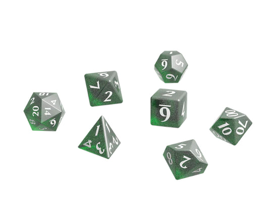 Eclipse Acrylic RPG Dice Set (11ct)   - Forest Green
