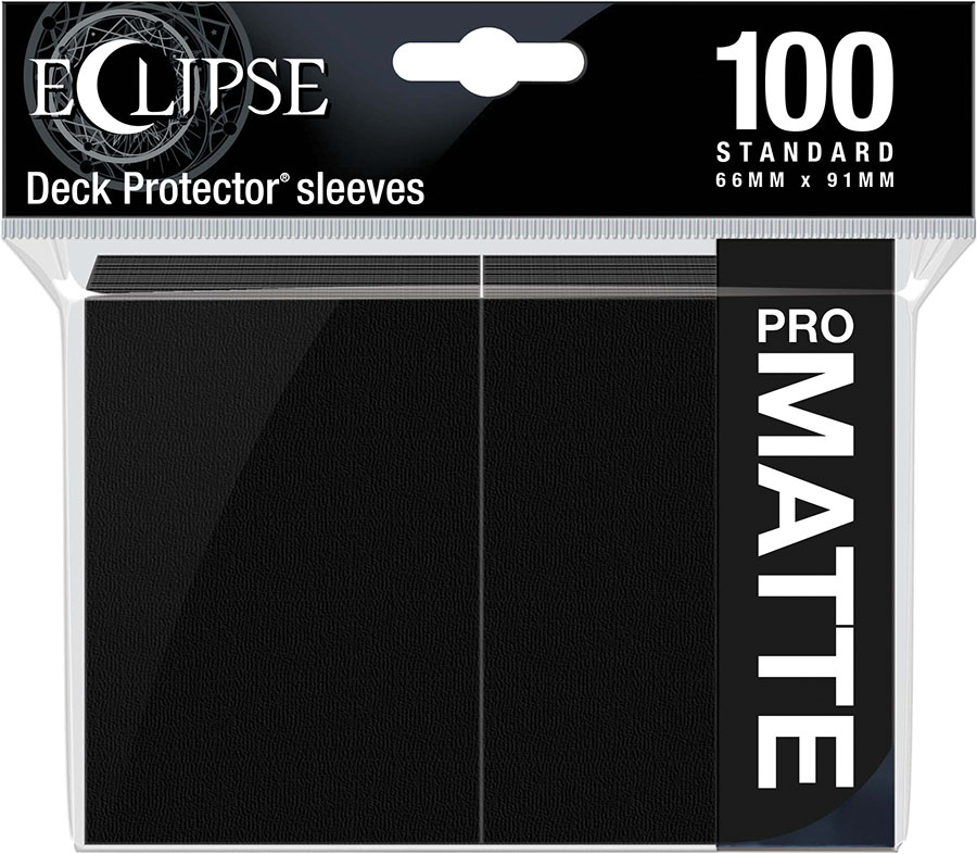 Ultra Pro Eclipse Matte Standard Sleeves - Jet Black