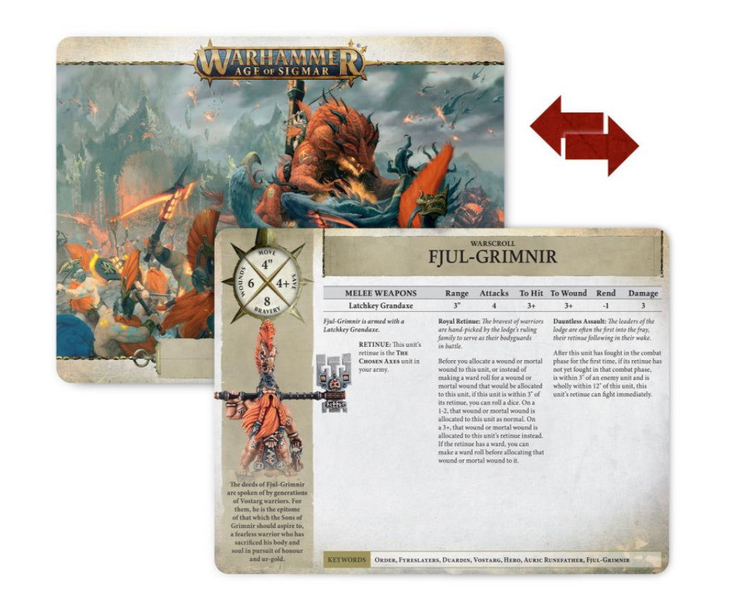 AOS - Warscroll Cards Fyreslayers