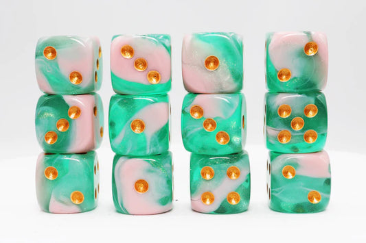 Foam Brain - Glow Wyrm Glitter Set of 12 D6 Dice