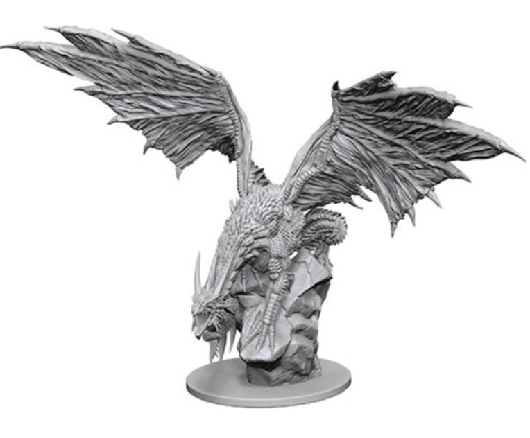 Pathfinder Battles Deep Cuts Unpainted Minis: W12.5 Silver Dragon