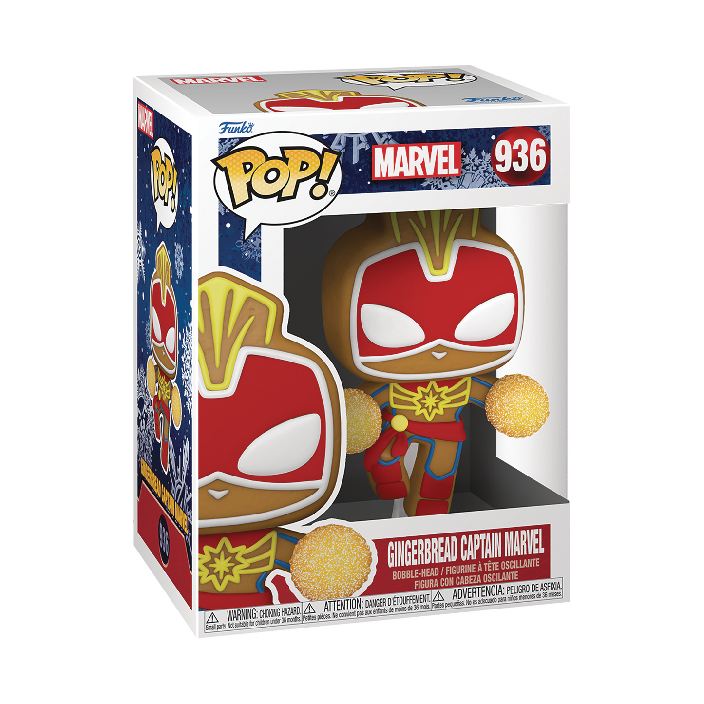 Funko Pop MARVEL HOLIDAY CAPTAIN MARVEL VIN FIG