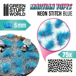 Green Stuff World - Martian Tufts Neon Stitch Blue