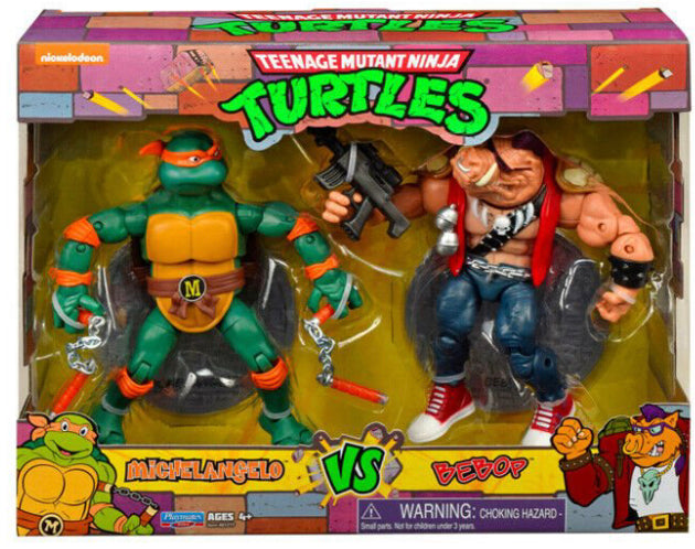 Teenage Mutant Ninja Turtles - Michelangelo Vs. Bebop 6” Action Figure Set