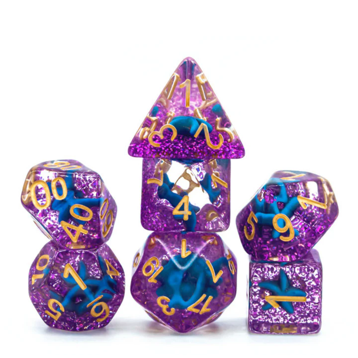 Foam Dice - Otherworldly Starfish Dice Set