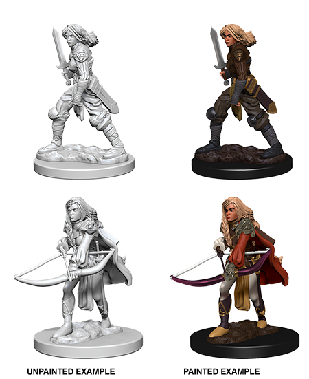 Pathfinder Battles Deep Cuts miniatures Female Human Fighter