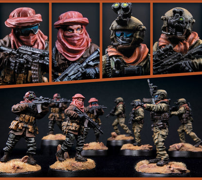 Huge Miniatures - Natural Tones Acrylic Paint Set