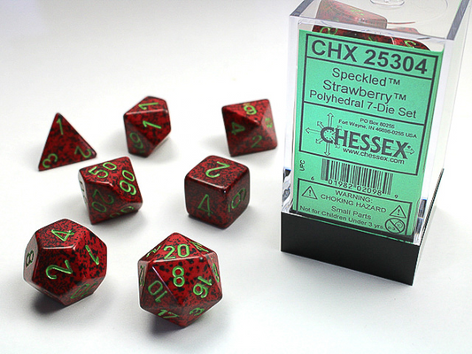 Chessex Speckled Strawberry- 7 Die Set