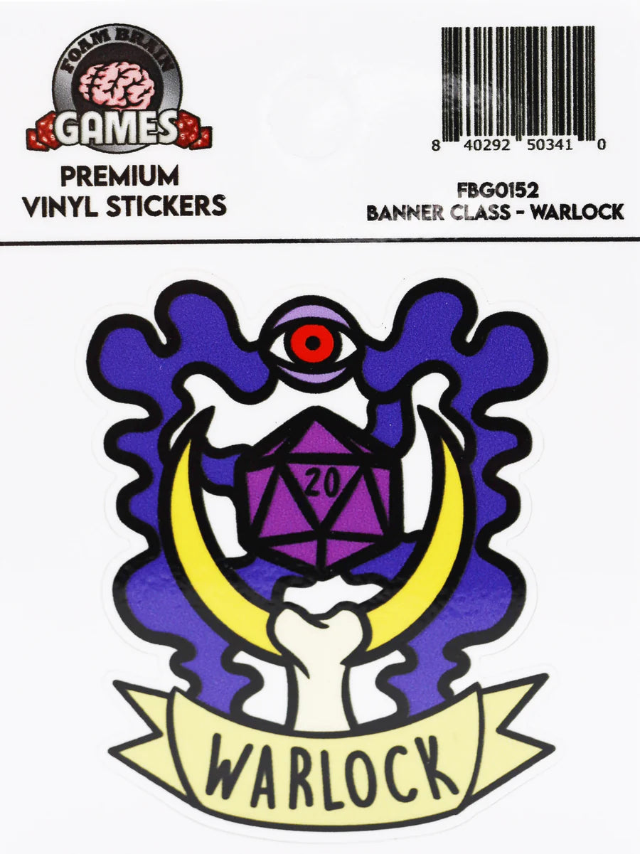 BANNER CLASS STICKER: WARLOCK