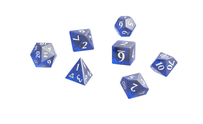 Eclipse Acrylic RPG Dice Set (11ct) - Pacific Blue