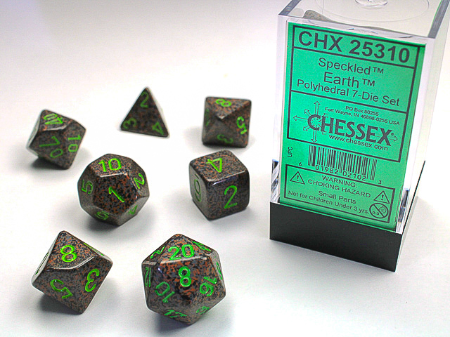 Chessex - Speckled Earth- 7 Die Set