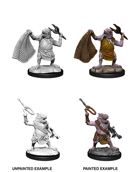 D&D Nolzur's Marvelous Unpainted Minis: W14 Kuo-Toa & Kuo-Toa Whip