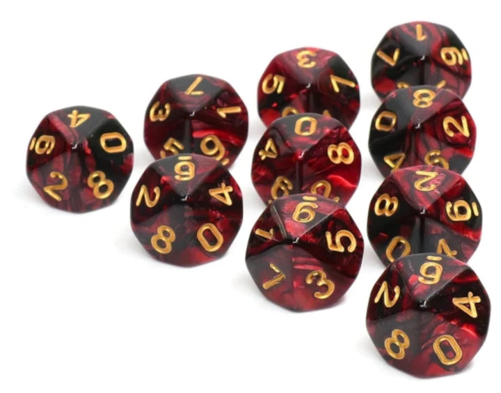 Foam Brain - Joker’s Wild 10 Piece D10’s Dice Set