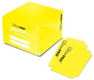 Ultra Pro Dual Pro Yellow Deck Box