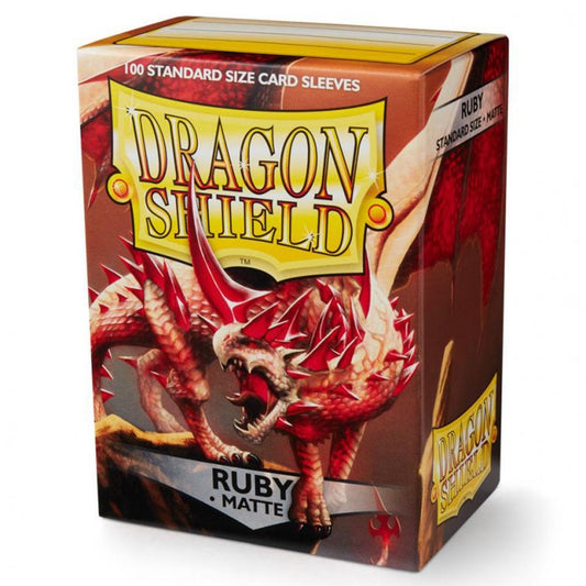 Dragon Shield- Ruby Matte card sleeves (100)