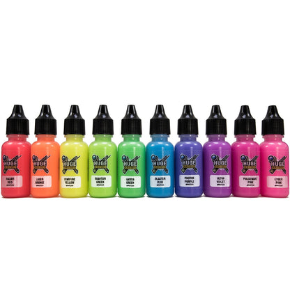 Huge Miniatures - Fluorescent Acrylic Paint Set
