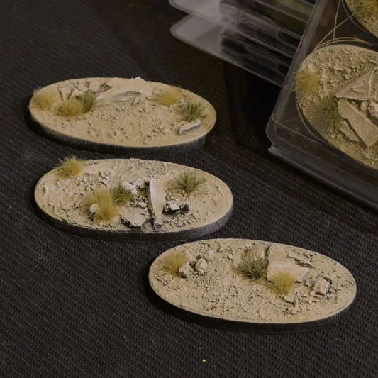 Gamers Grass - Battle Ready Arid Steppe Bases (Oval 75mm)