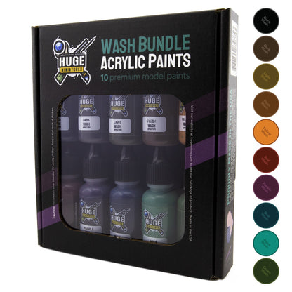 Huge Miniatures - Washes Acrylic Paint Set